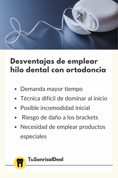 Desventajas del hilo dental